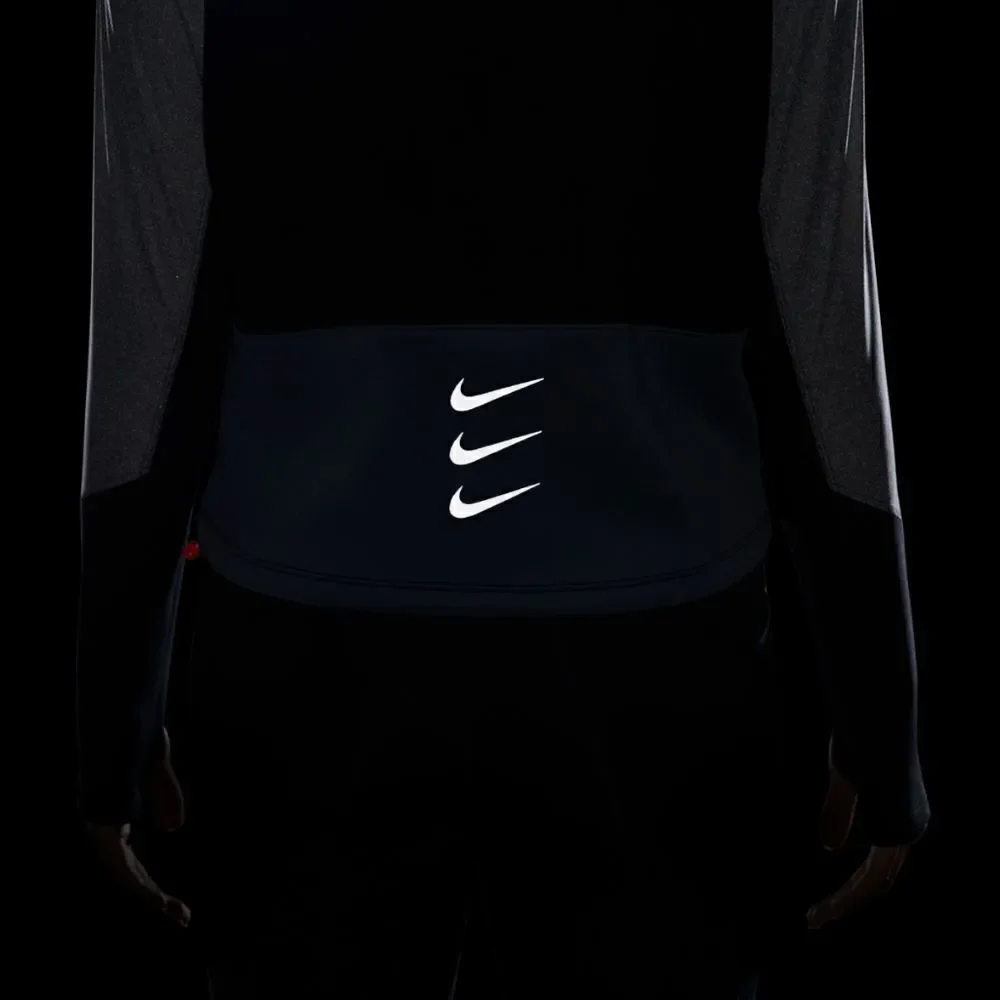 Nike Run Division Scuba Crew Sweatshirt Black Grey Women's Small S Vent DD5263